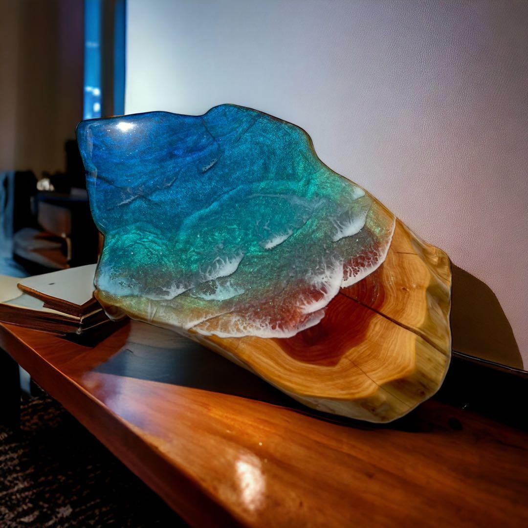 一点物　レジンアート　海アート　インテリア　オーシャンアート　無垢 一点物 レジンアート 海アート インテリア オーシャンアート 無垢
