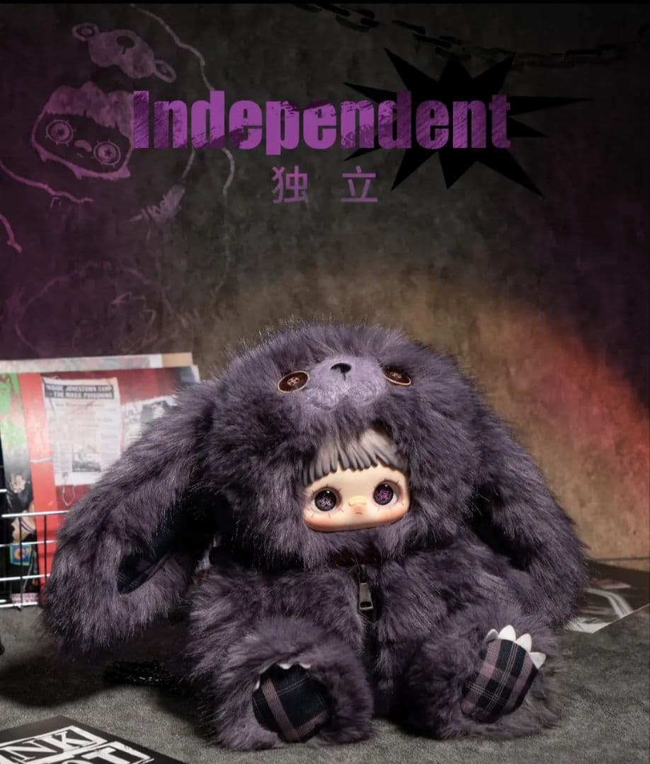 【袋未開封品】Maymeiメイメイ新作反逆シリーズパープル(独立)400%うさぎ MayMei メイメイ 反逆ぬいぐるみシリーズ 400％ パープル 紫