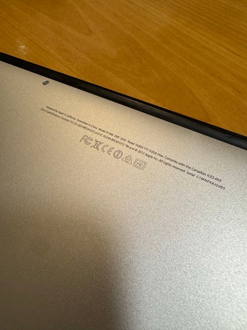 定姮108様MacBook Air 13インチ A1466 early 2013