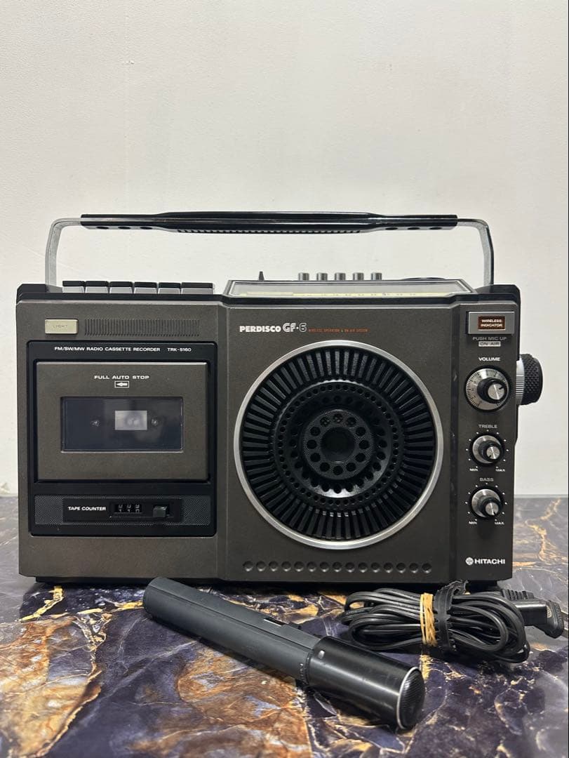 希少・動作品日立 HITACHI ラジカセ TRK-5160 ディスコ GF-6 - メルカリ