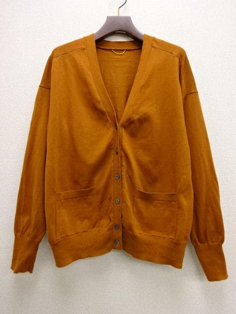 アパルトモン BASIC KNIT CARDIGAN 綿100％ 茶