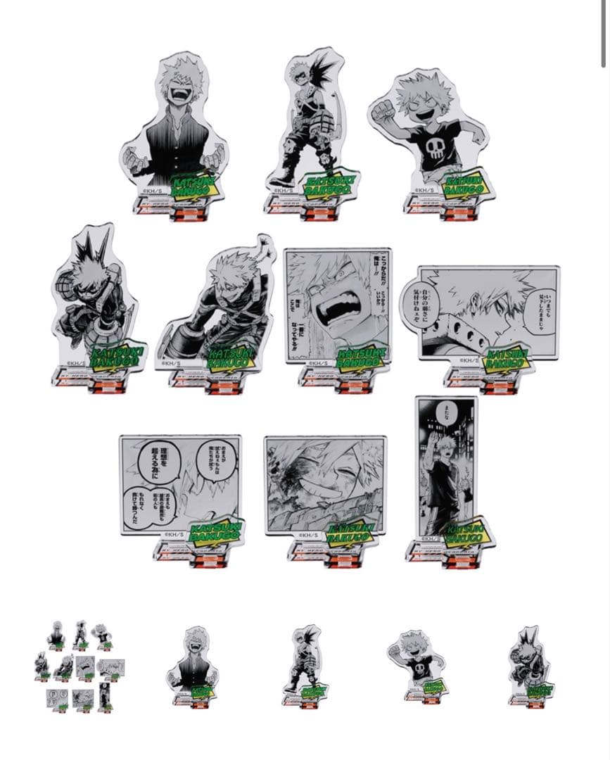 ヒロアカ アクリルフィギュアコレクション“HEROES” 爆豪勝己 全種