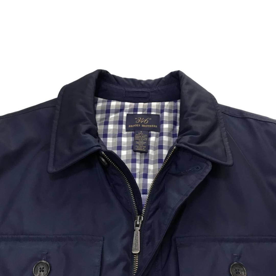 ブルックスブラザーズ 346 中綿入り肉厚ナイロン地ミリタリーコート L