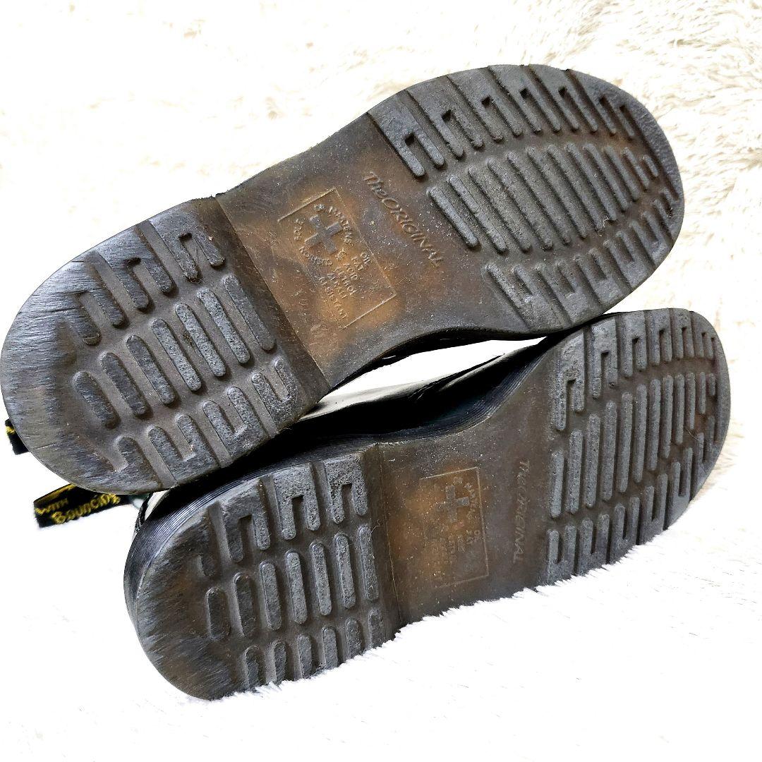 E*~様 ドクターマーチン　本革　8ホール　ブーツ　グリーン　UK8　27.0c