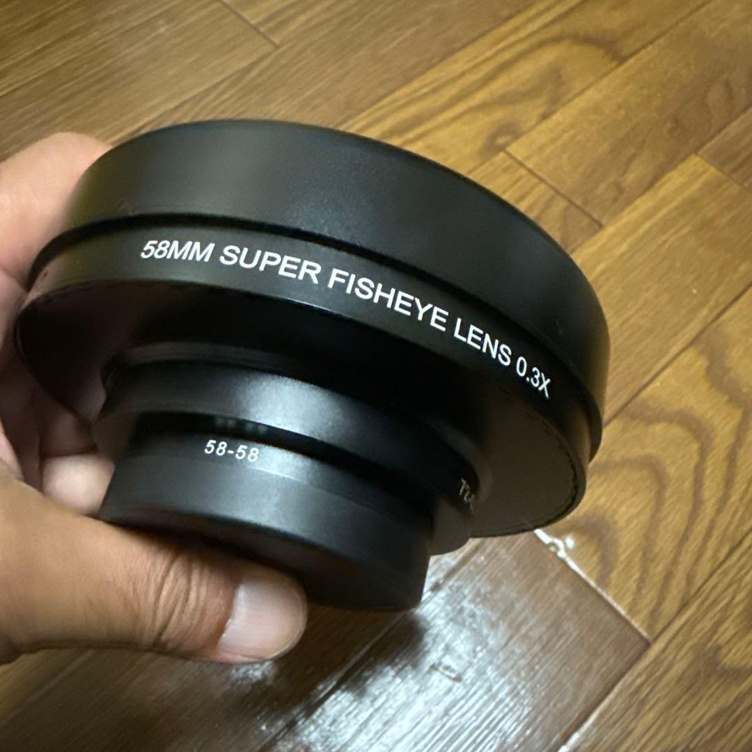 ビデオカメラ VELEDGE 58MM SUPER FISHEYE LENS 0.3X