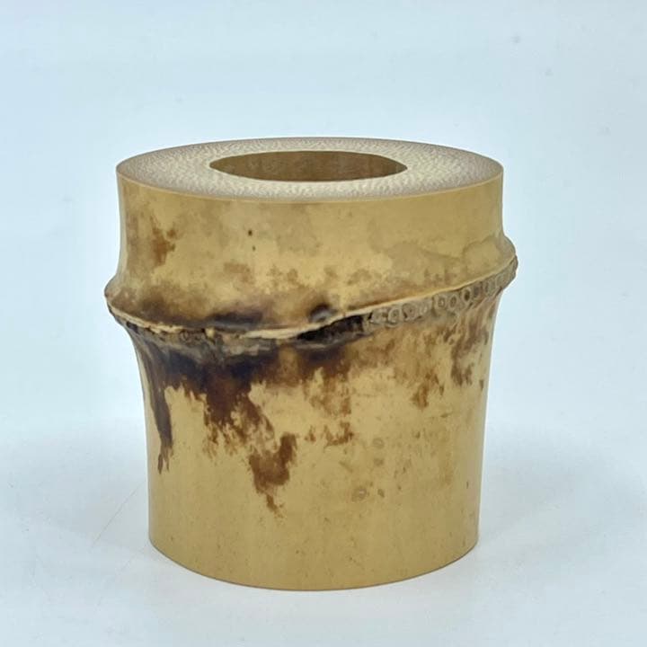 竹蓋置　一双　盛永宗興書付箱 西川楳玄作