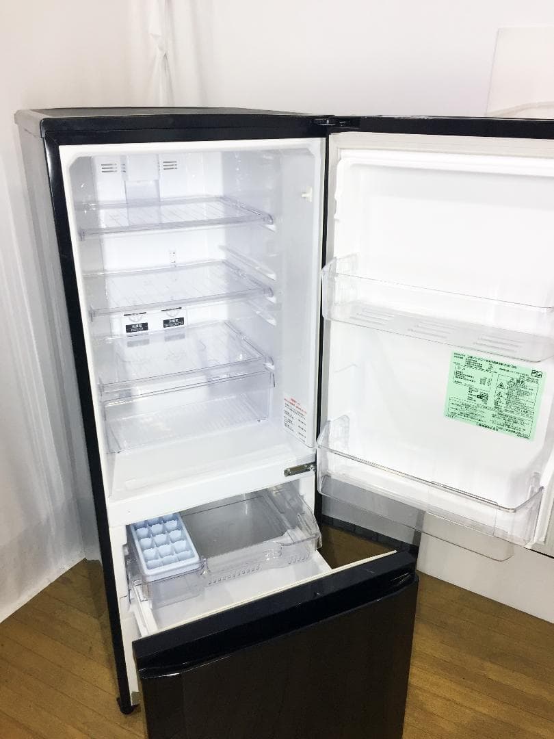 送料無料☆中古☆三菱 146L ラウンドカット 2ドア冷蔵庫【MR-P15T