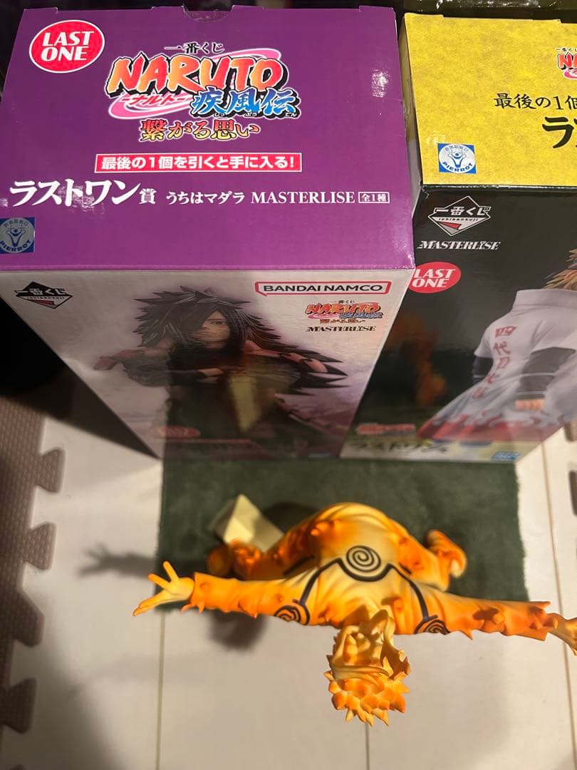 ナルト 一番くじ ラストワンセット ミナト マダラフィギュア ナルト九