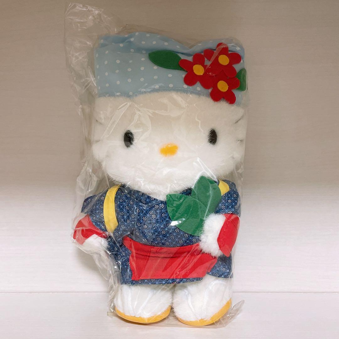 ハローキティ サンリオ ハローキティ ぬいぐるみ ご当地 キティ 茶摘み