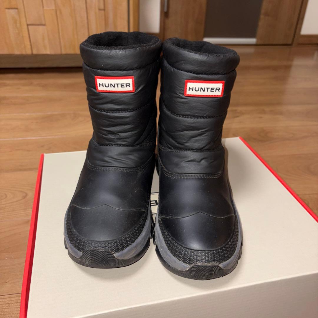 【HUNTER 】ブラック スノーブーツ　24cm HU1785BW014687_fw_thumbM.jpg
