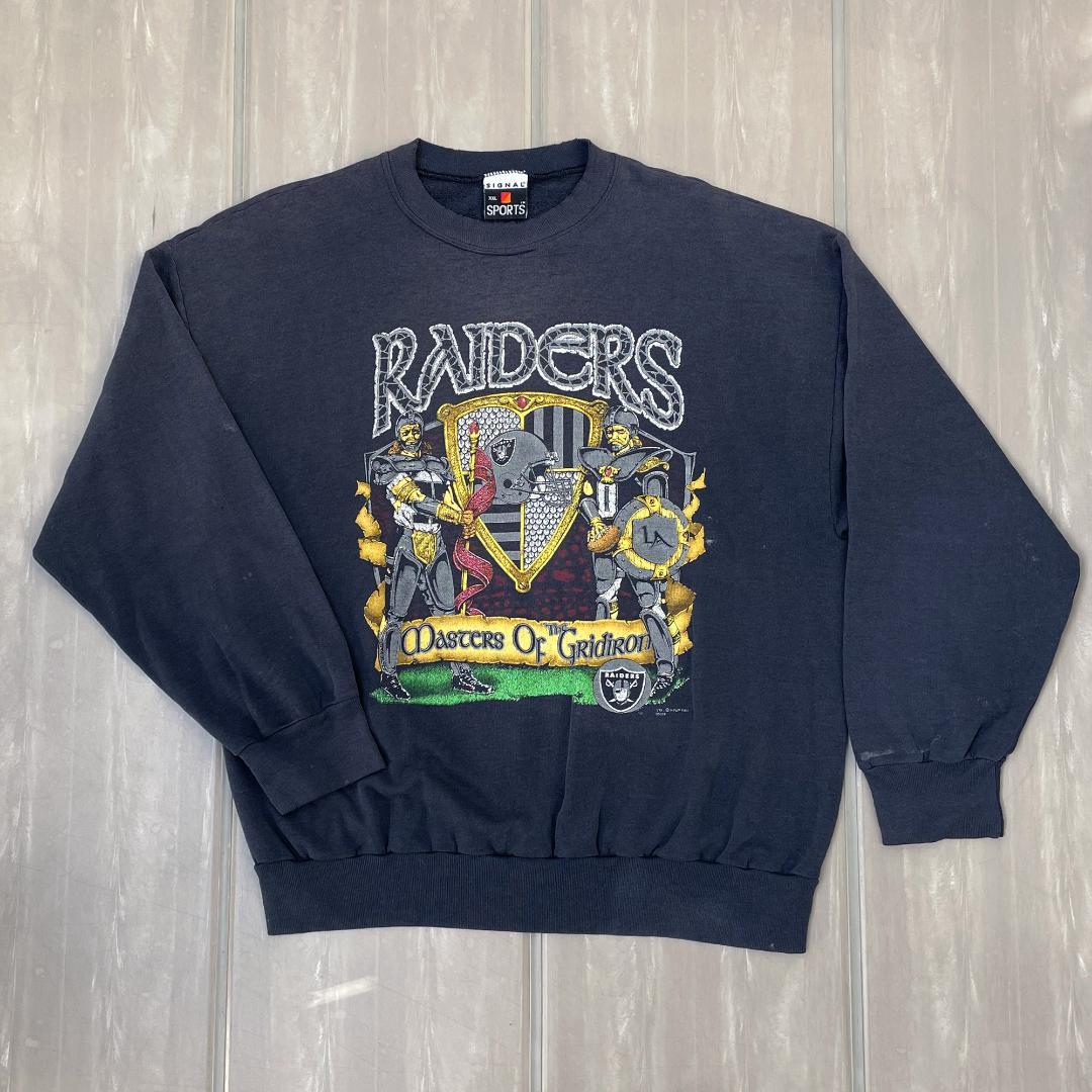 1991年USA製】鬼フェード NFL レイダース スウェット ビンテージ