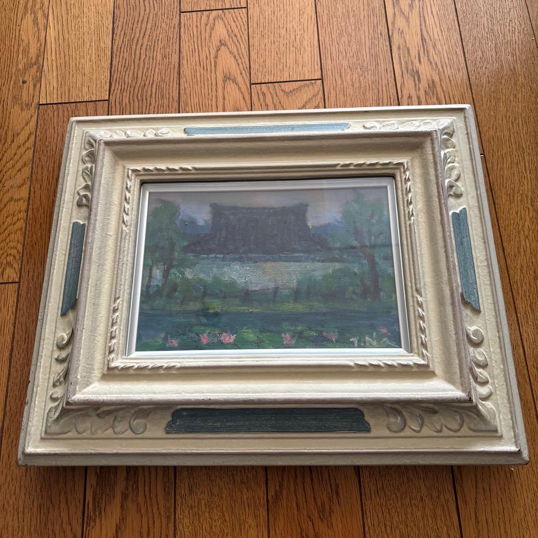 彫刻デザインの油彩と額縁 サム