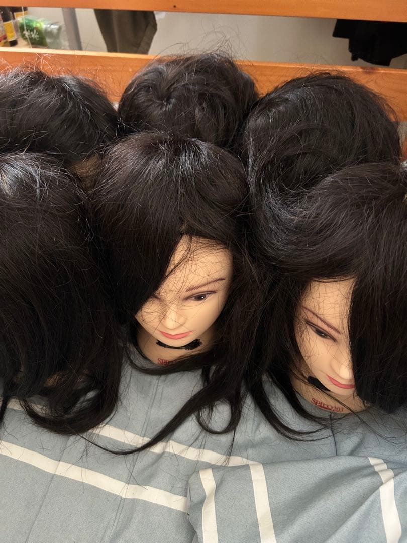 新品未使用！ 国家試験練習用カットウィッグ！　8台 FOSSIL（フォッシル） 美容師実技試験 第1課題用 カットウイッグ 練習