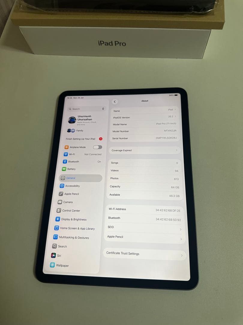 iPad Pro スペースグレー Apple Pencil付き - メルカリ