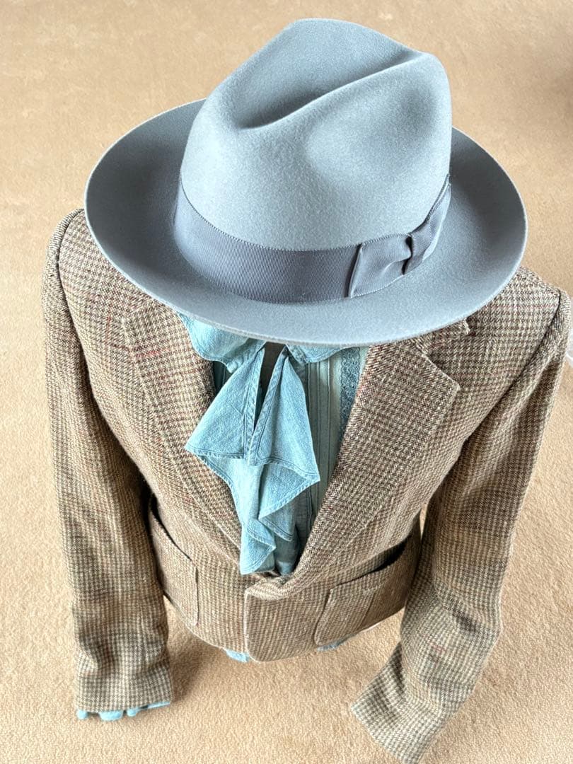 新品未使用RRLグレー ウールフェルトハット