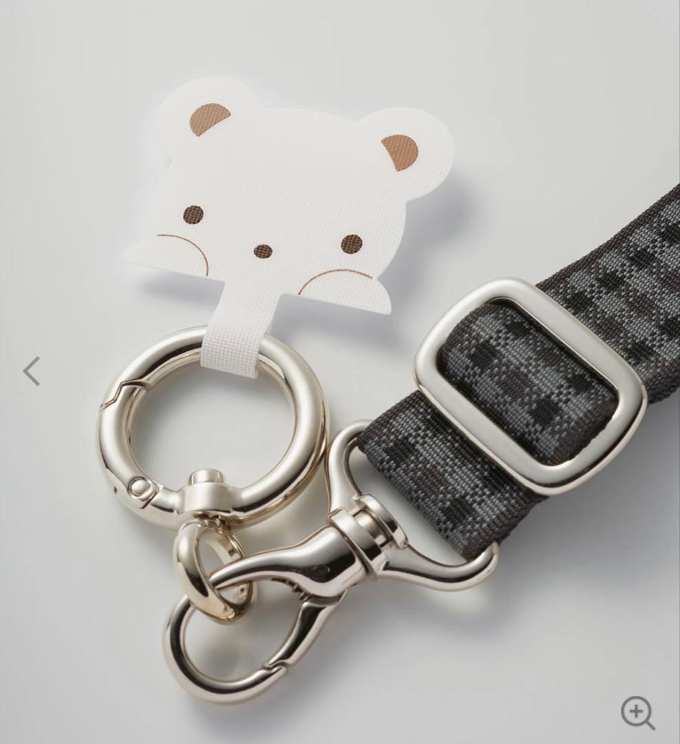 ファミリア familiar ショルダーストラップ 黒系 チェック - メルカリ