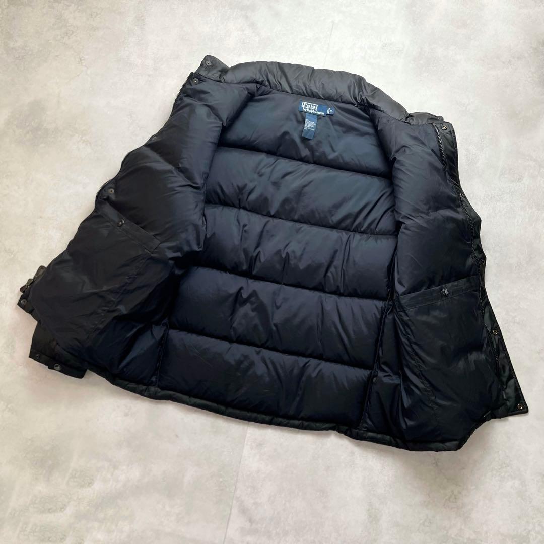 希少 美品 90s ラルフローレン ダウンジャケット チンストラップ 肉厚