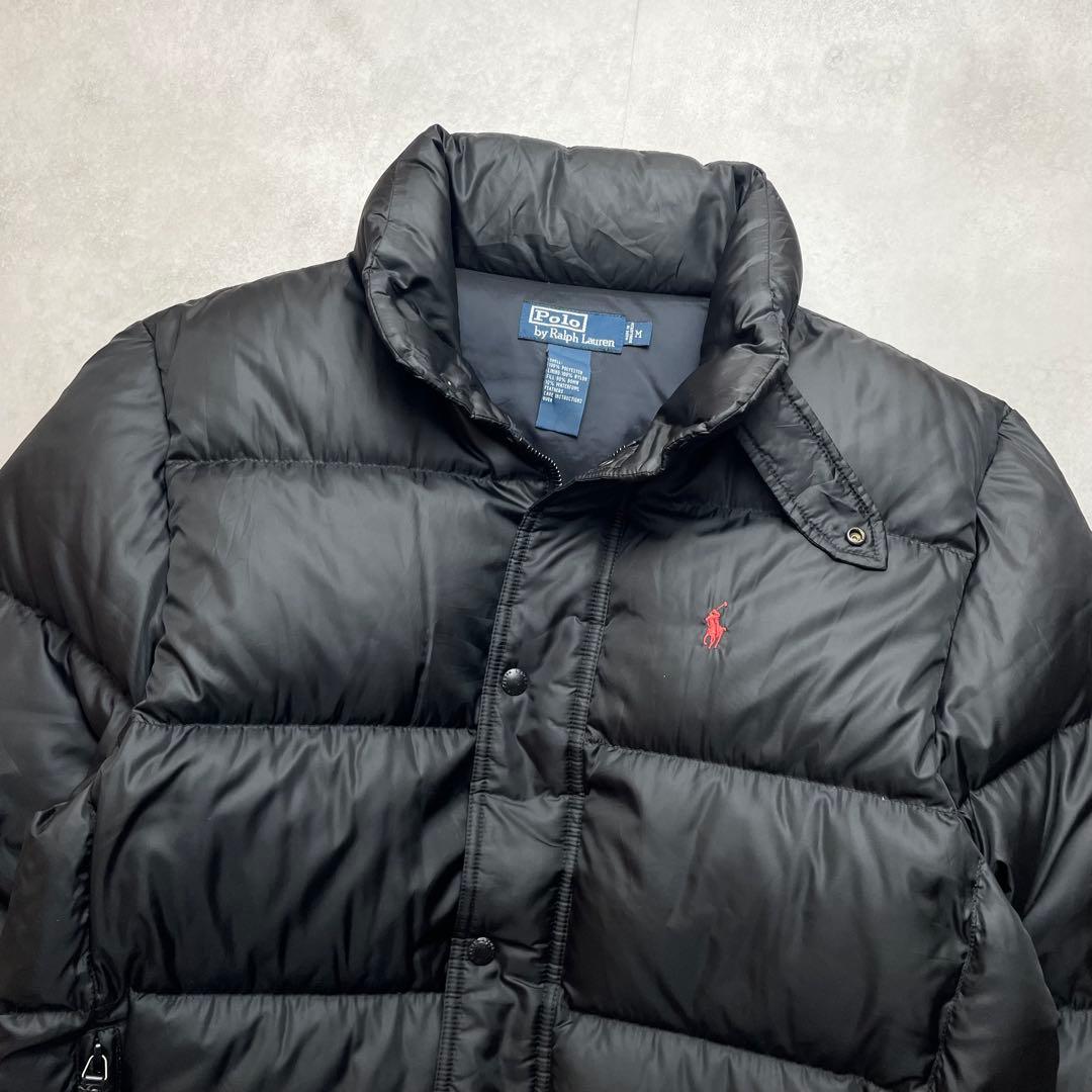 希少 美品 90s ラルフローレン ダウンジャケット チンストラップ 肉厚