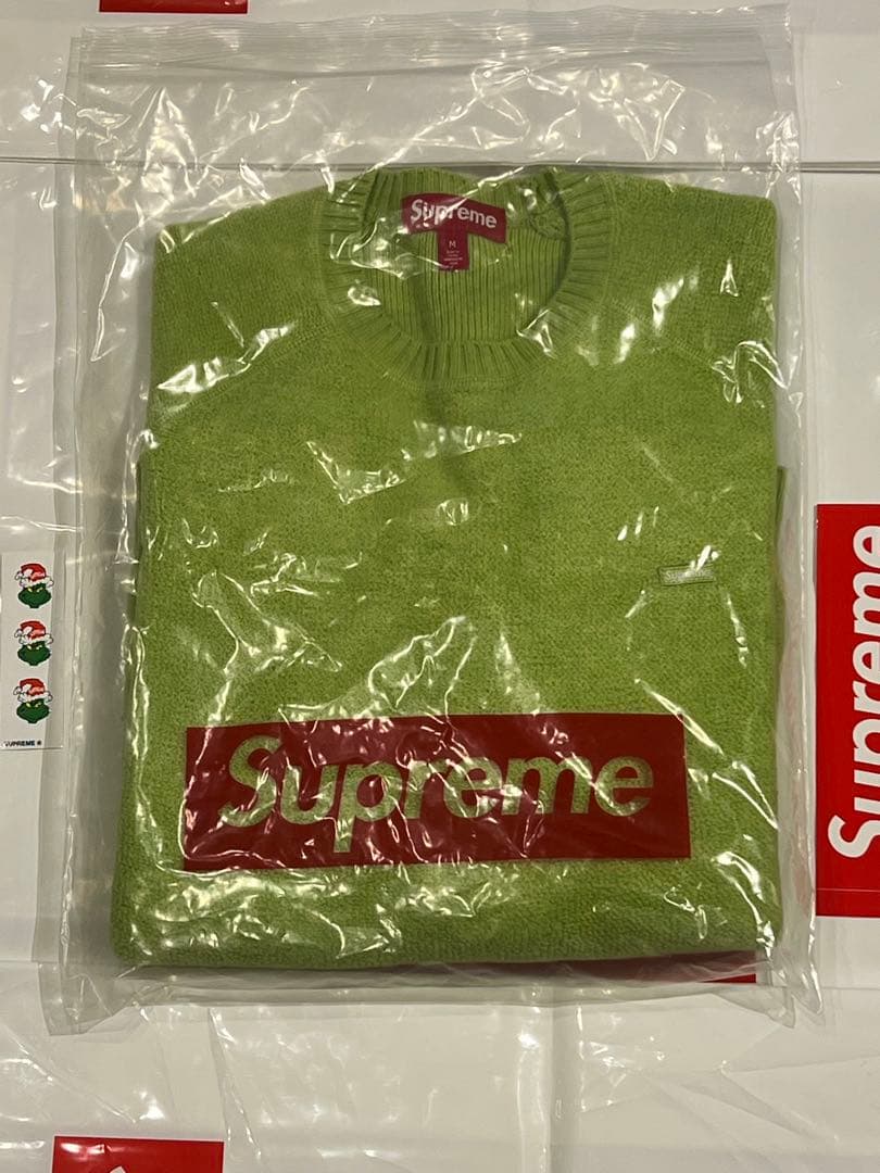 Supreme Terry Small Box Sweater M green - メルカリ