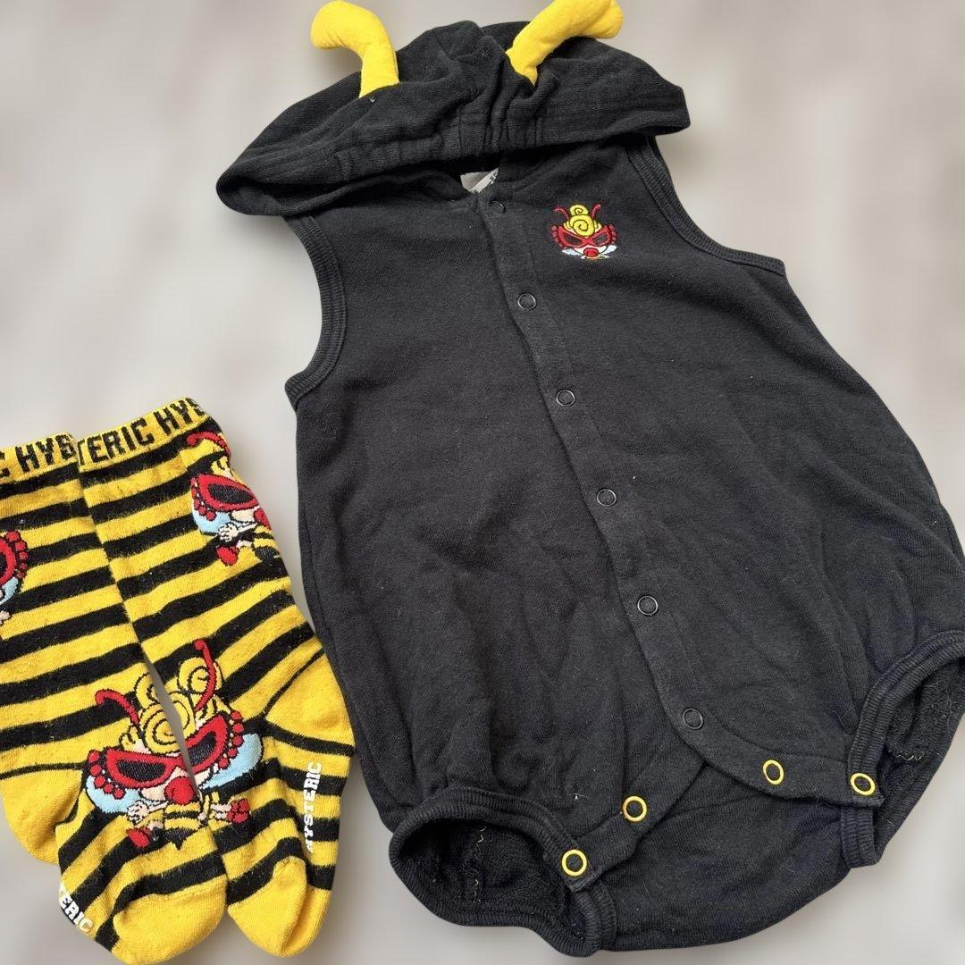 chill ハチ　ロンパース　ソックスセット HACHI×靴下屋コラボソックス| レストランHACHI(ハチ)公式通販