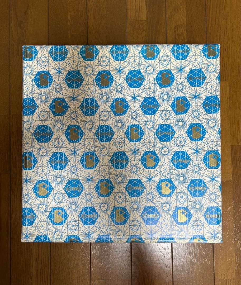 【新品・未使用品】ボヘミアクリスタル 大皿 ガラス 27.5cm 箱付