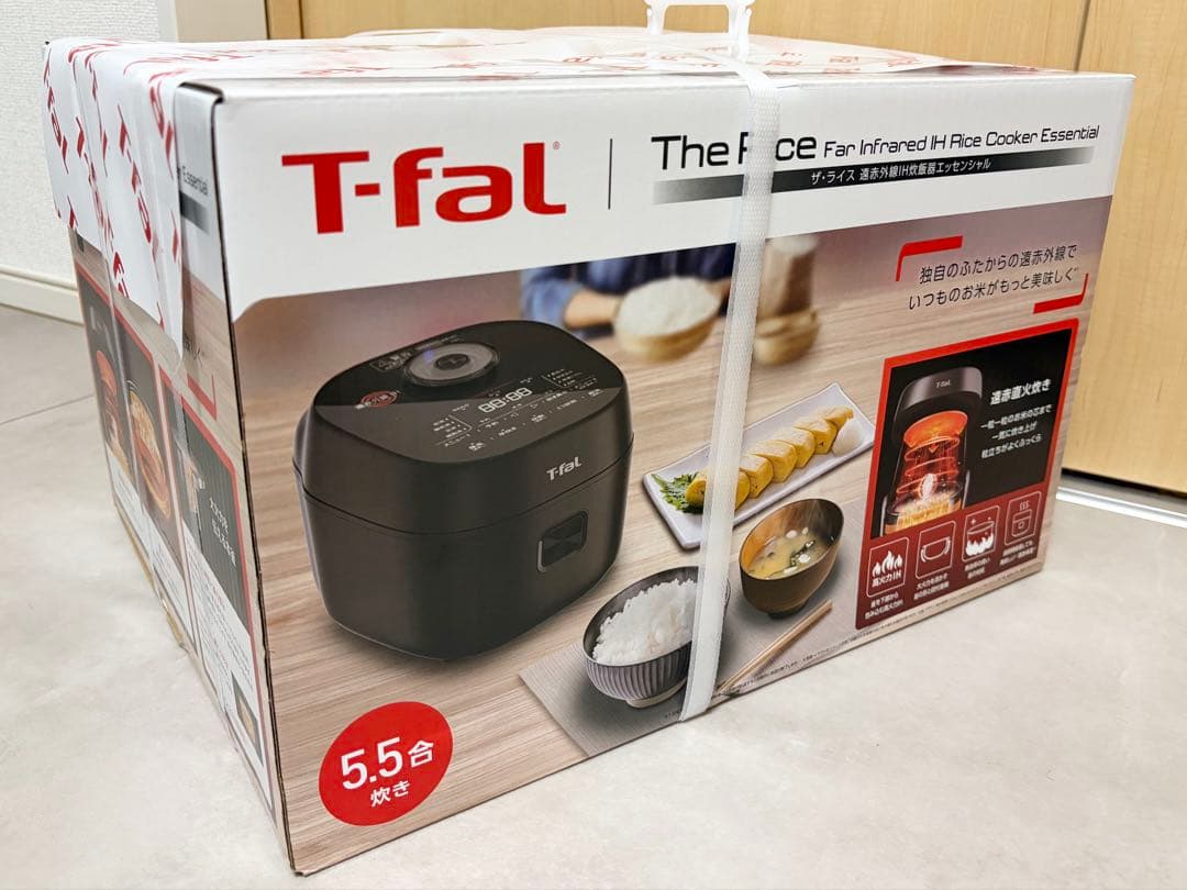 T-fal ザ・ライス 遠赤外線IH炊飯器エッセンシャル 5.5合 ブラック T-Fal（ティファール） ザ・ライス 遠赤外線IH炊飯器エッセンシャル
