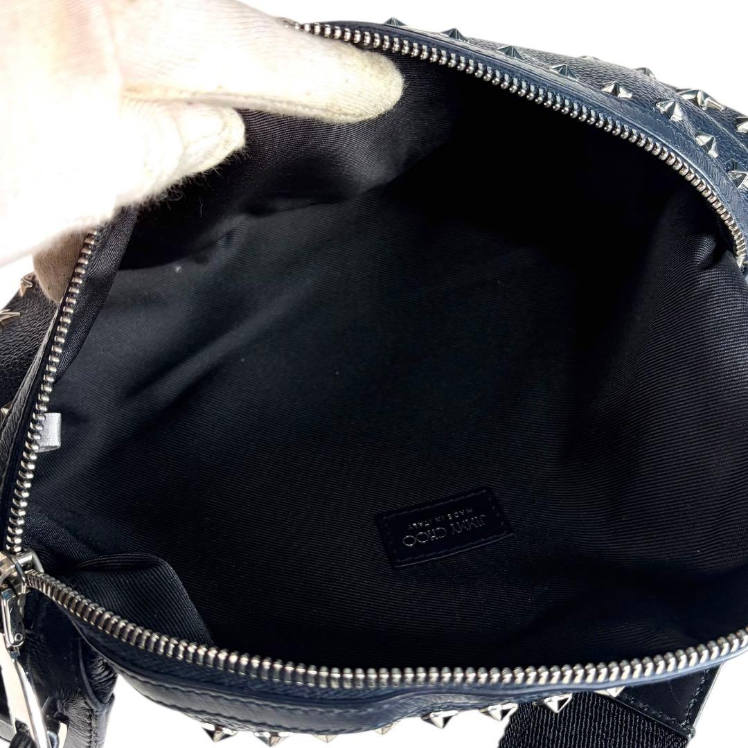 美品 JIMMYCHOO YORK UUF ウエストポーチ スタッズ a1014 - メルカリ