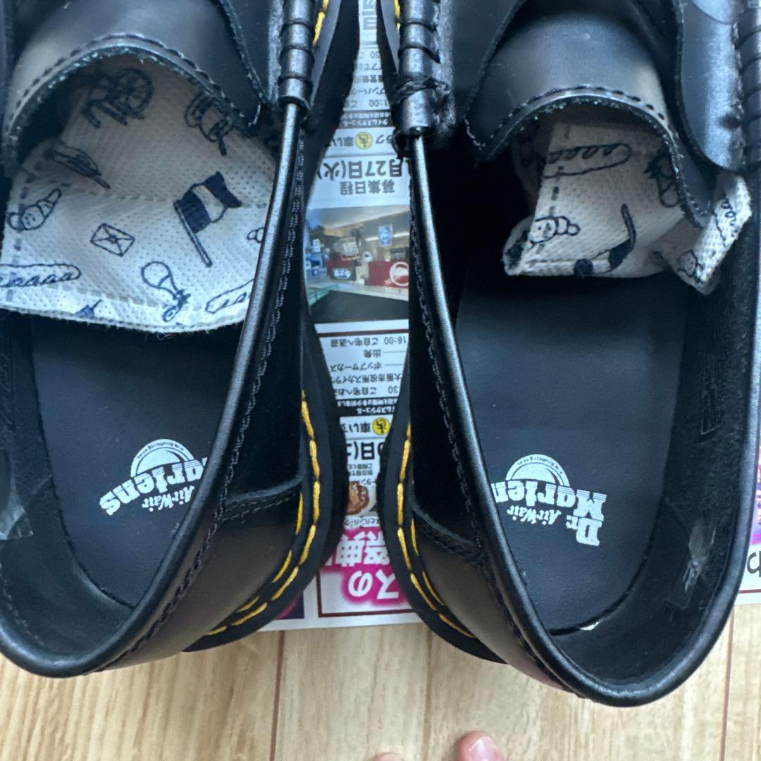 値下げ　Dr. Martens マーチン　黒　ローファー 24.5cm UK6
