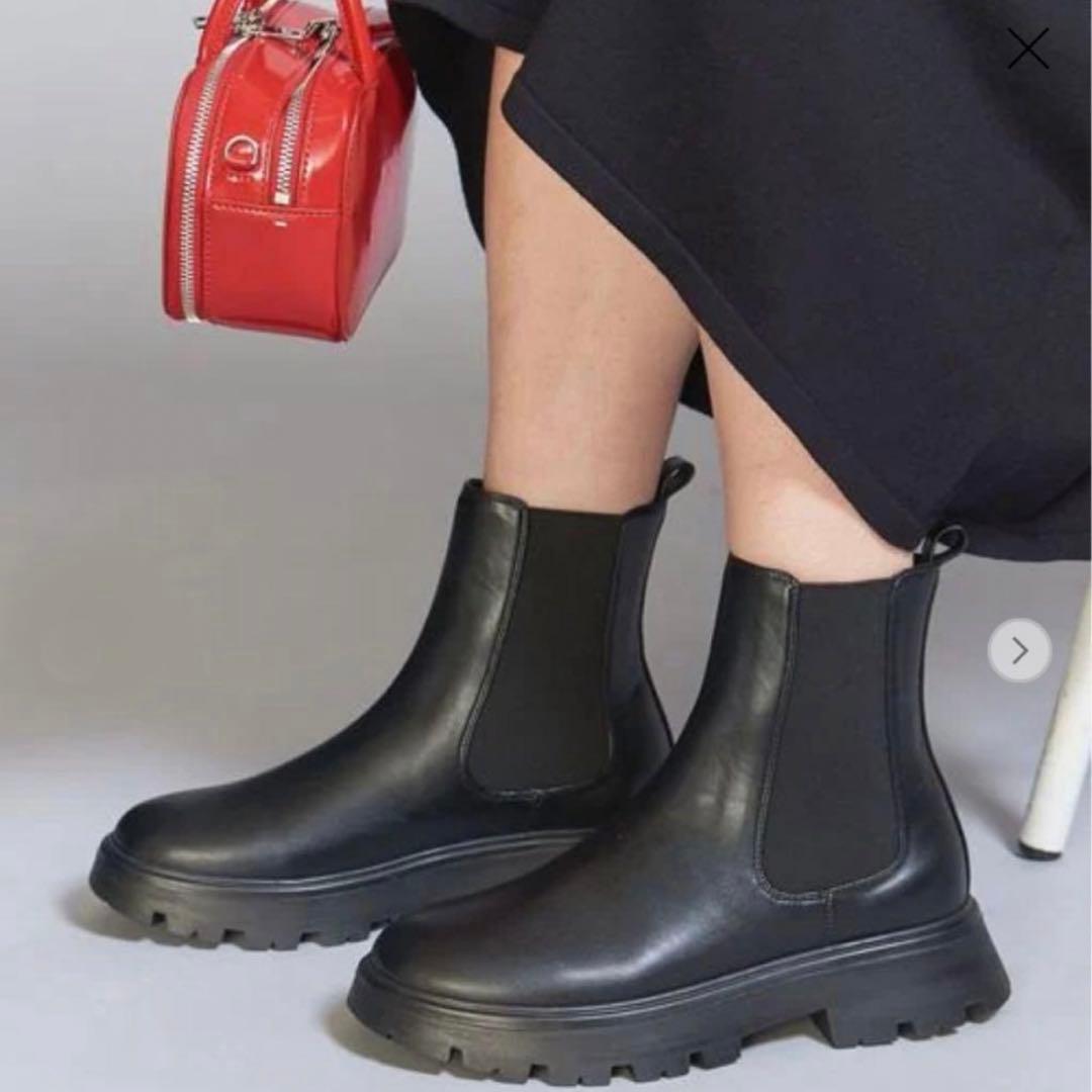 極美品✨️ユナイテッドアローズ サイドゴアブーツ　晴雨兼用 36 BEAUTY＆YOUTH UNITED ARROWS ブーツ サイドゴアブーツ -晴雨兼用