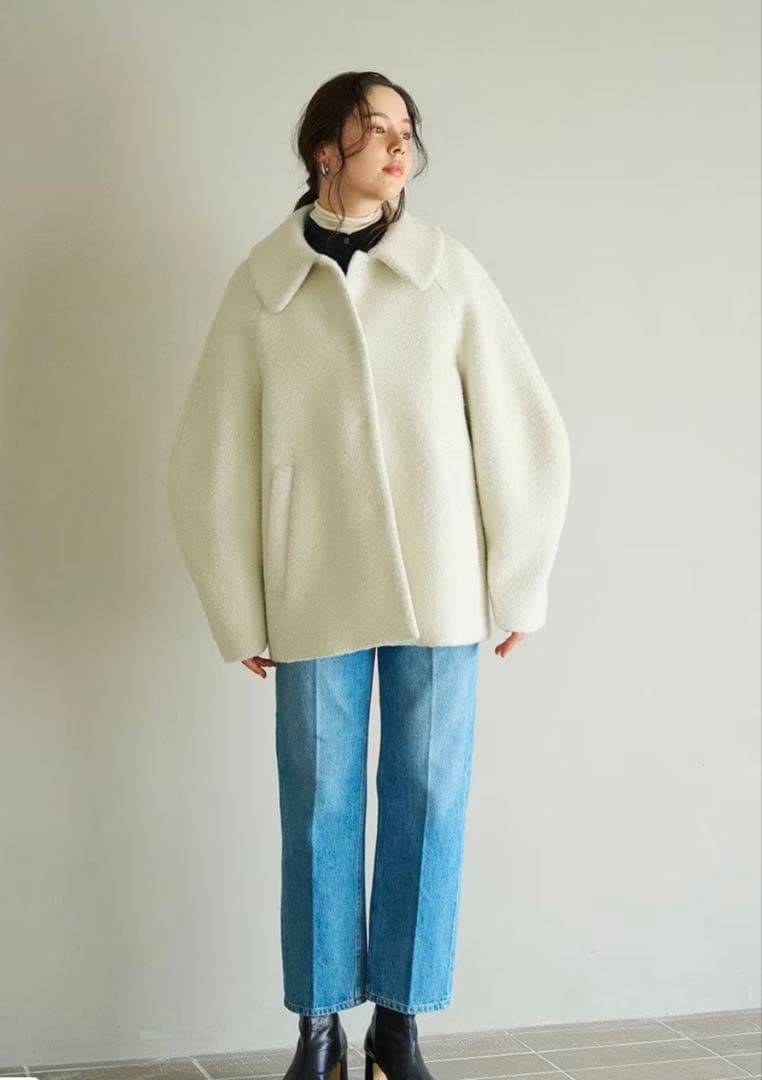 Newans プードルコクーンコート 笹川友里さんコラボ ハッシュ