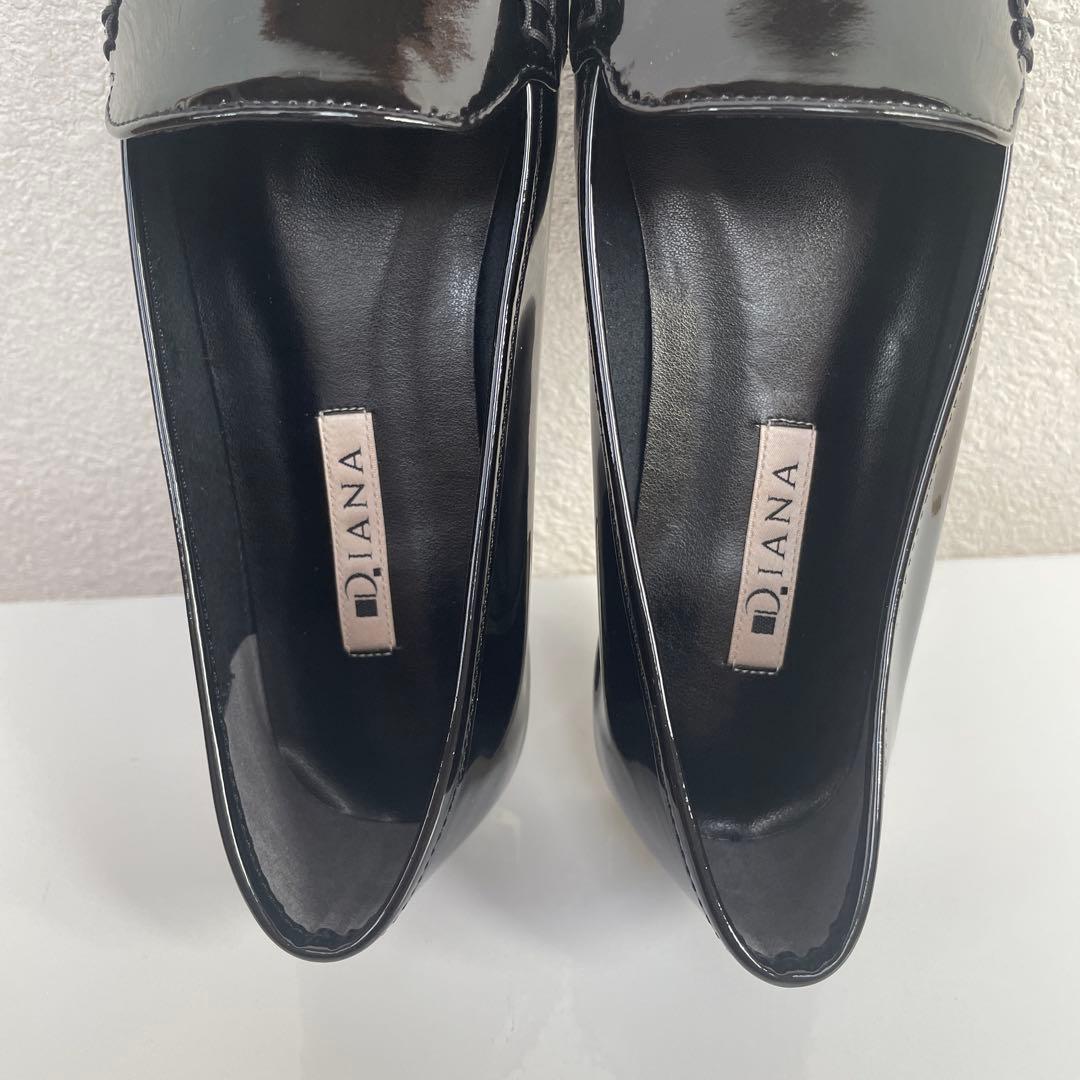 【新品】DIANA ダイアナ エナメル フラットシューズ パンプス 24.5cm