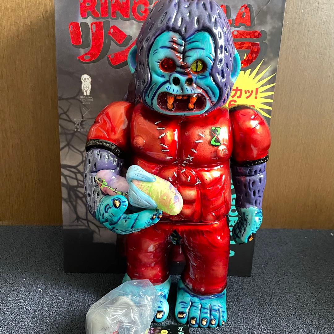 リンゴリラ 7期 ソフビ デハラユキノリ 万事屋 インディーズソフビ 赤