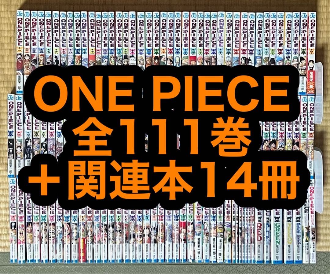 【18.19日限定セール！】ONE PIECE 全111巻＋関連本14冊 ONE PIECE 全巻セット（1-113巻 最新刊） | 八文字屋OnlineStore