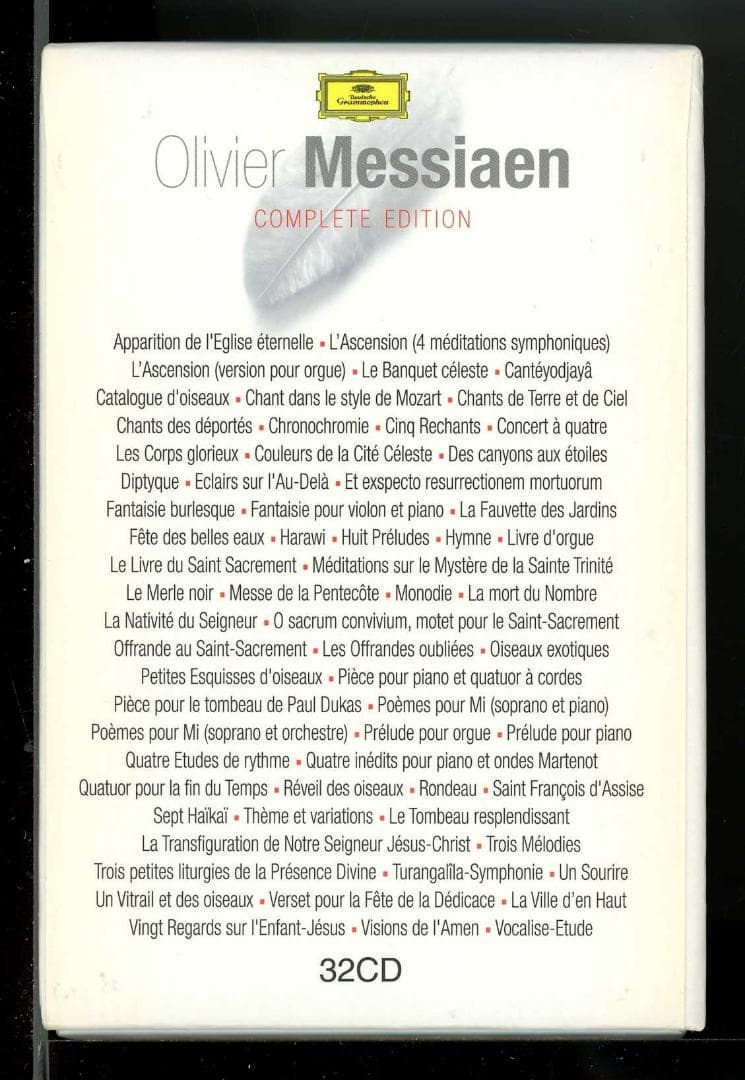 オリヴィエ・メシアン コンプリート・エディション（DG） 32枚組
