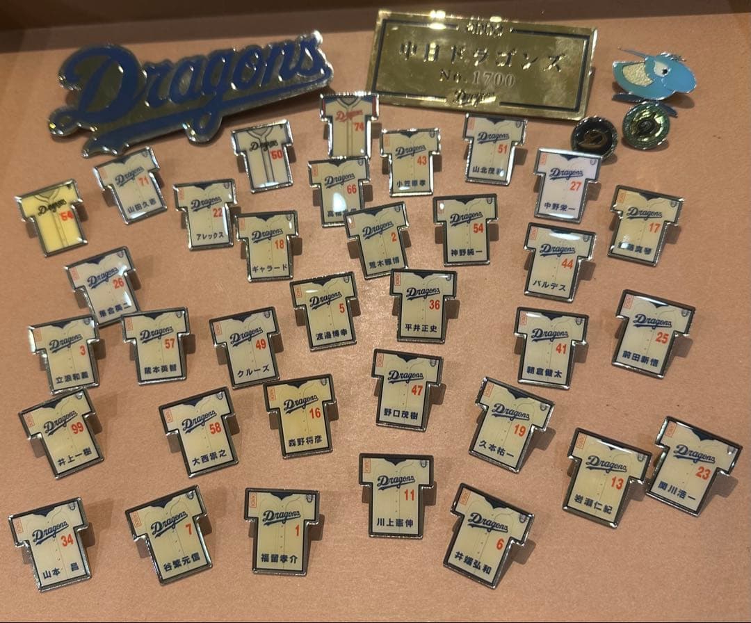 まとめ売り】中日ドラゴンズ 2003年メンバー 記念ピンバッジ - メルカリ