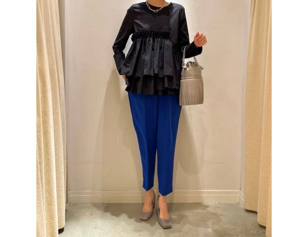 ユナイテッドアローズ ティアード ギャザー ロングスリーブ ブラウス