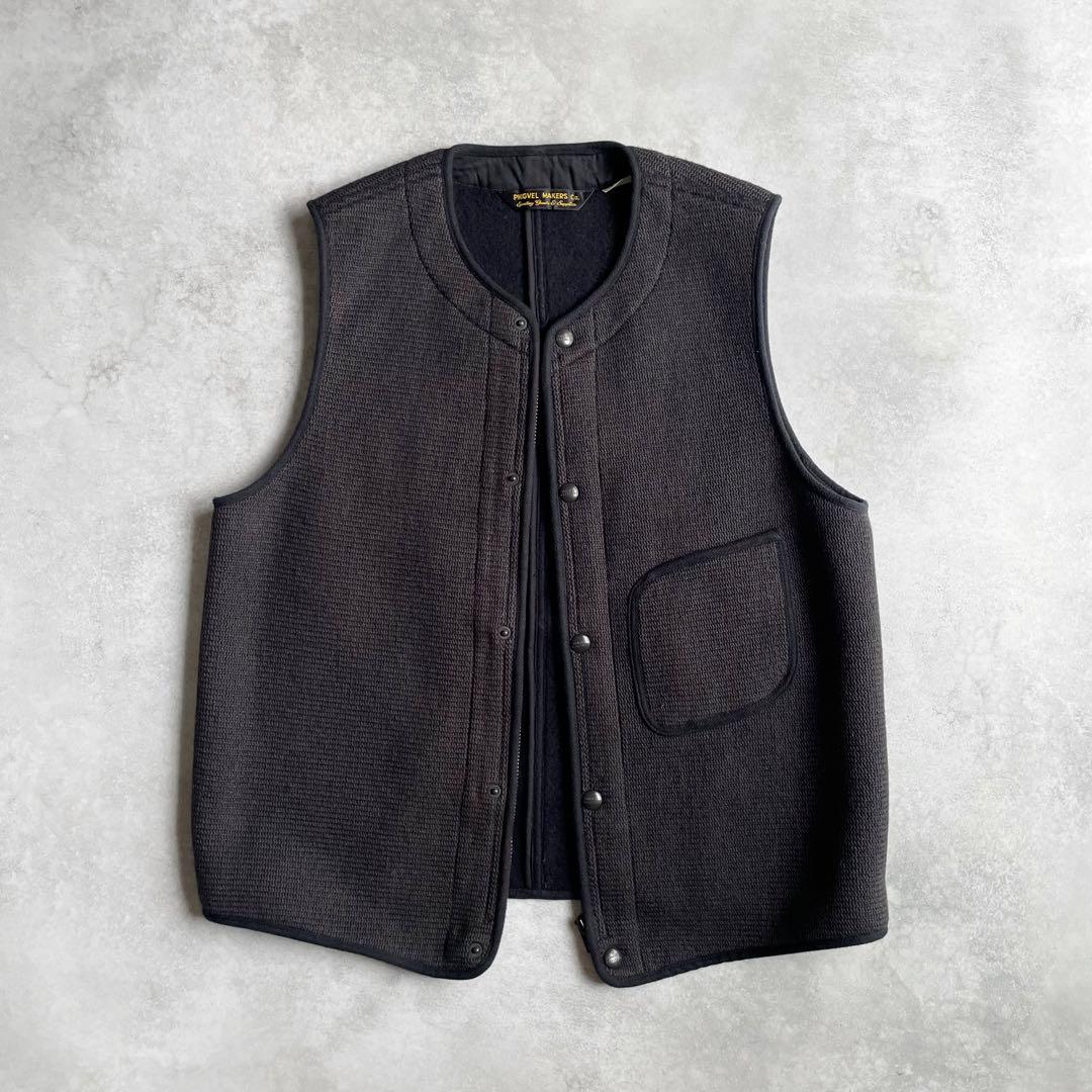 PHIGVELウールベスト フィグベル コットンウール 日本製 38 縮絨