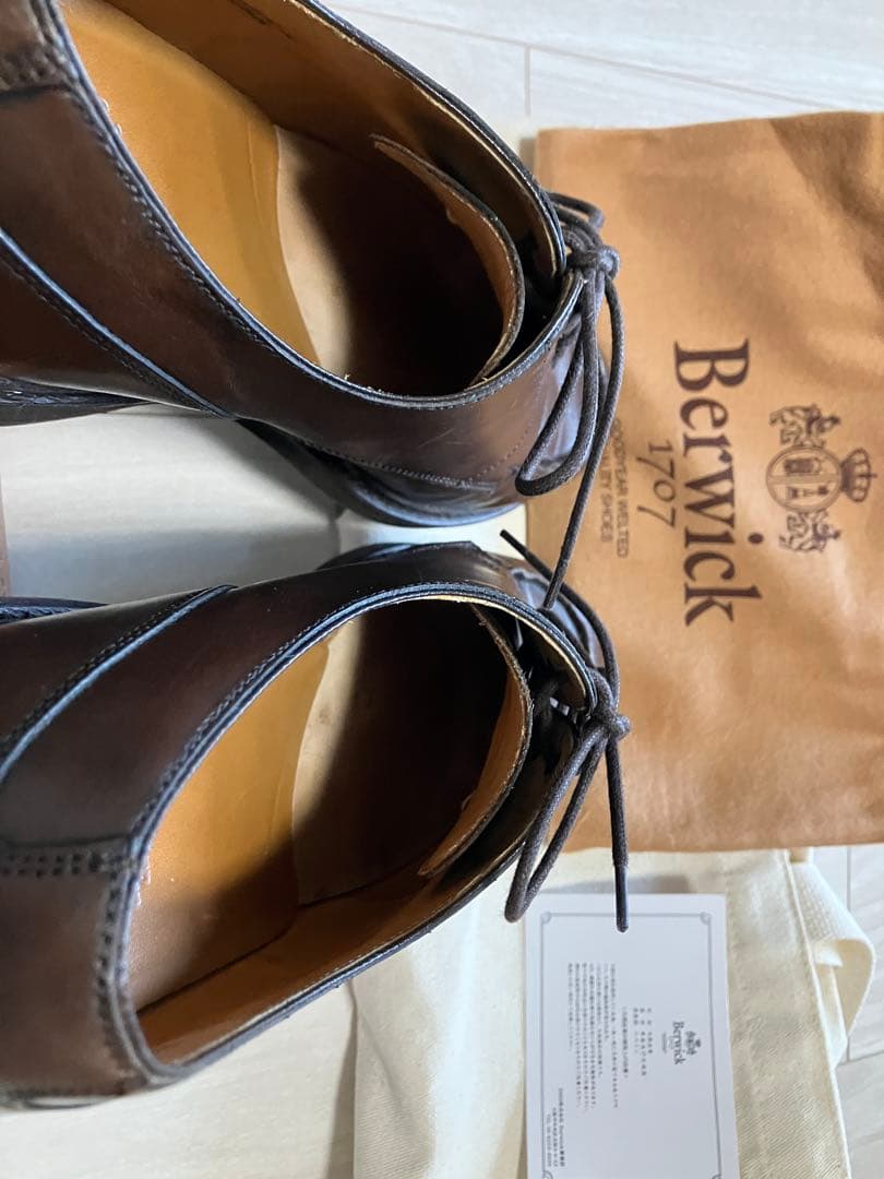 バーウィック　Uチップ　4477ACVI 26.5cm ダークブラウン