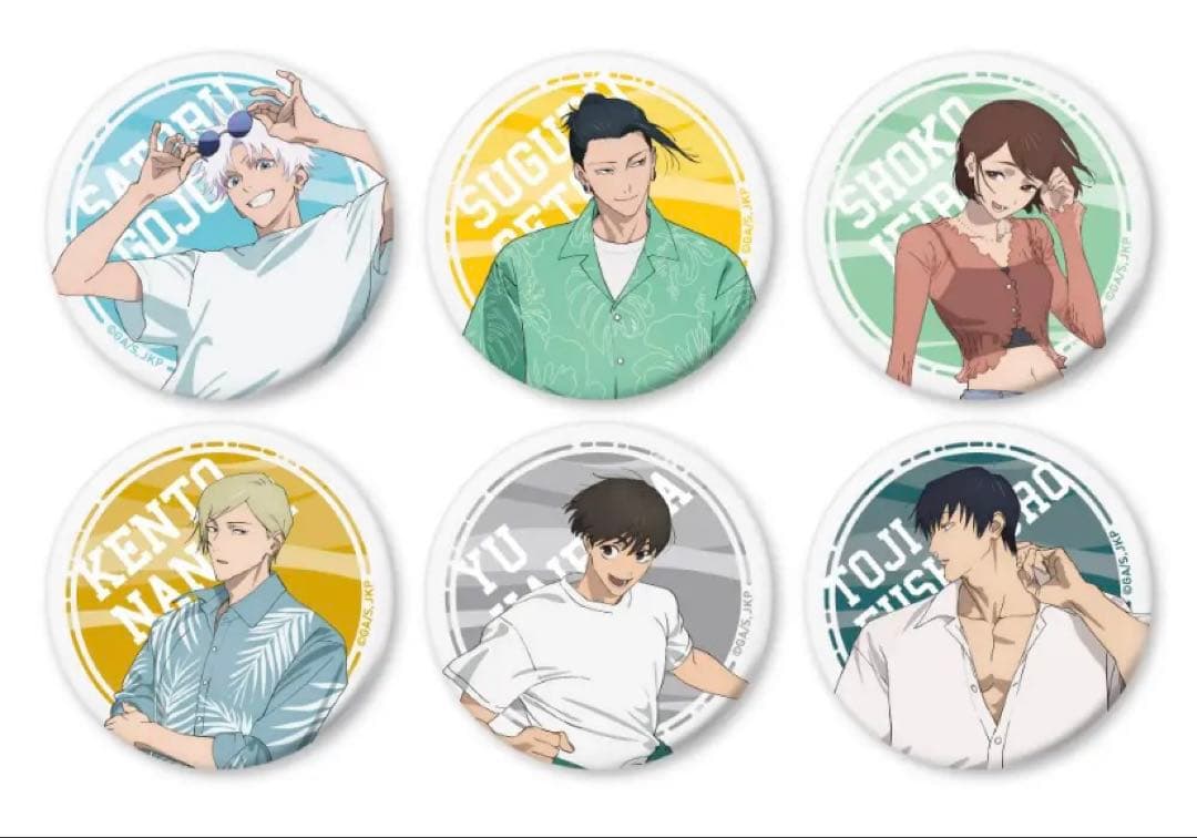 呪術廻戦カフェ 懐玉・玉折 缶バッジ 未開封 100個 - メルカリ