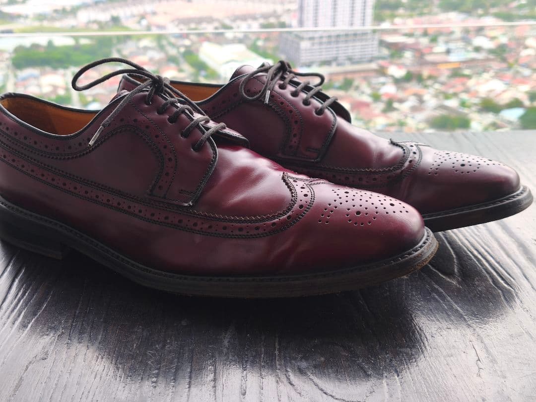 美品希少！Vintage SEBAGO バーガンディ ウイングチップ Alden