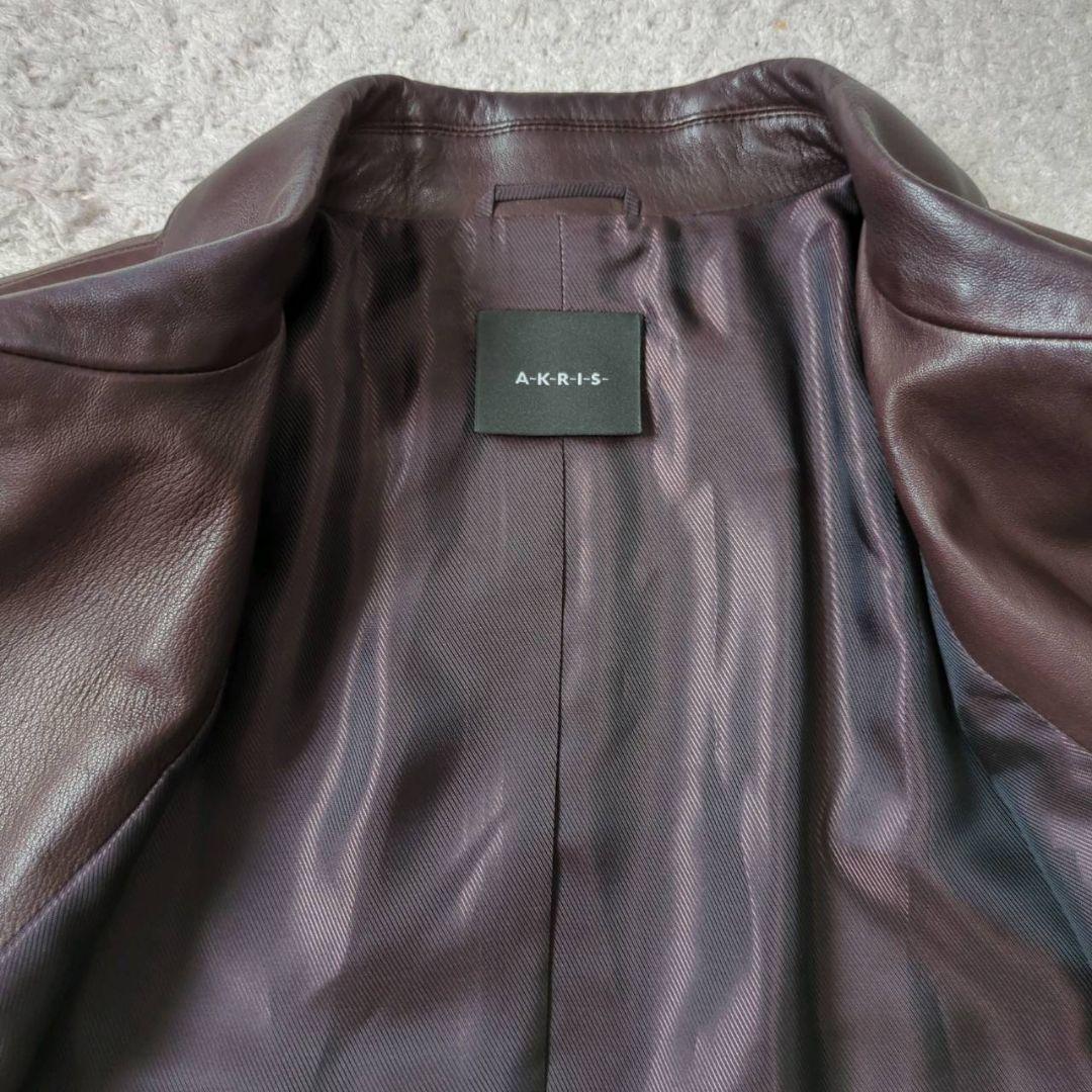 アクリス レザージャケット ショートレザーコート ラムレザー 大きい