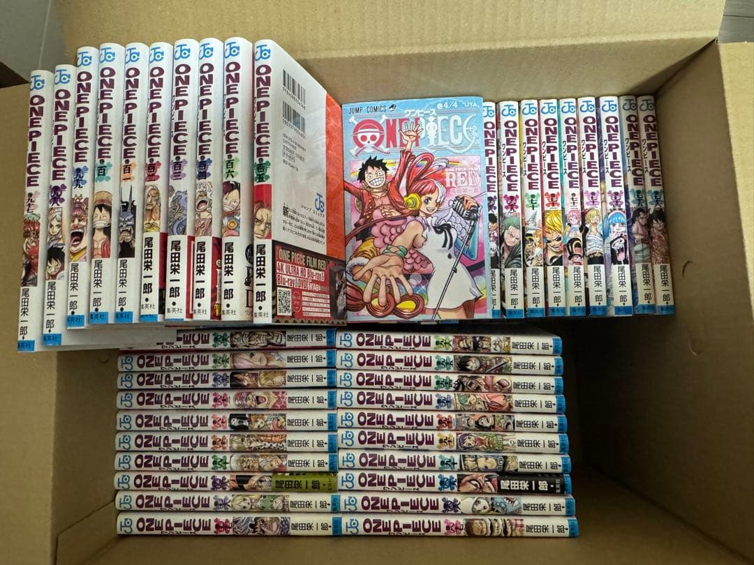 ワンピース 豪華106冊セット 1巻〜106巻（おまけ付） - メルカリ
