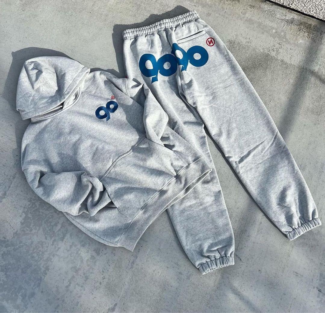 9090グレー スウェット パンツセットアップ - メルカリ