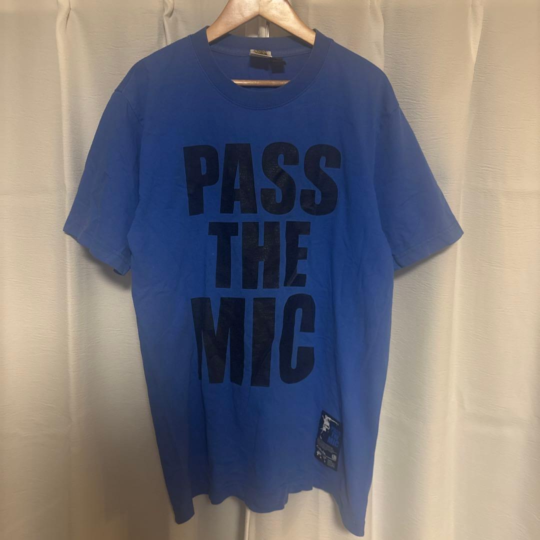 PASS THE MIC Tシャツ El.Brown Mサイズ ブルー