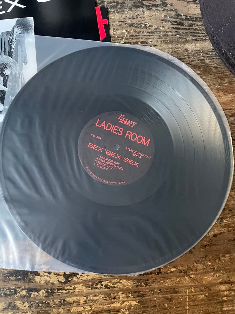 【特典付レアLP】LADIESROOM「SEX SEX SEX」ポスター冊子付