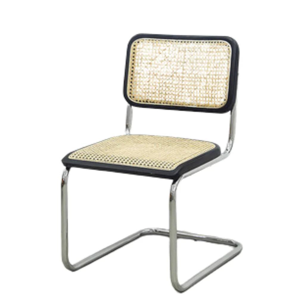 6JOHAN チェスカチェア ラタンチェア シルバーフレームラタンチェア②