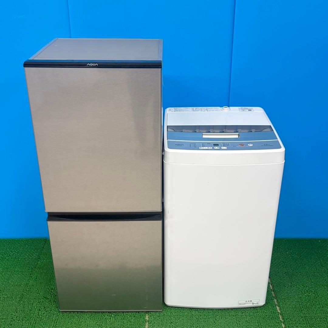 696 冷蔵庫 洗濯機 2点セット 小型 一人暮らし 右開き 2ドア 極美品