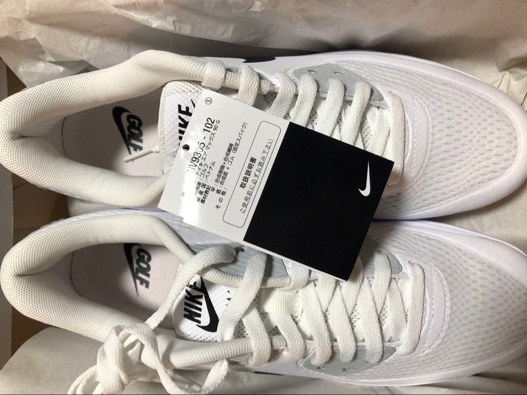 新品 26.5cm ナイキ エアマックス 90 G ゴルフシューズ 白 黒タグ