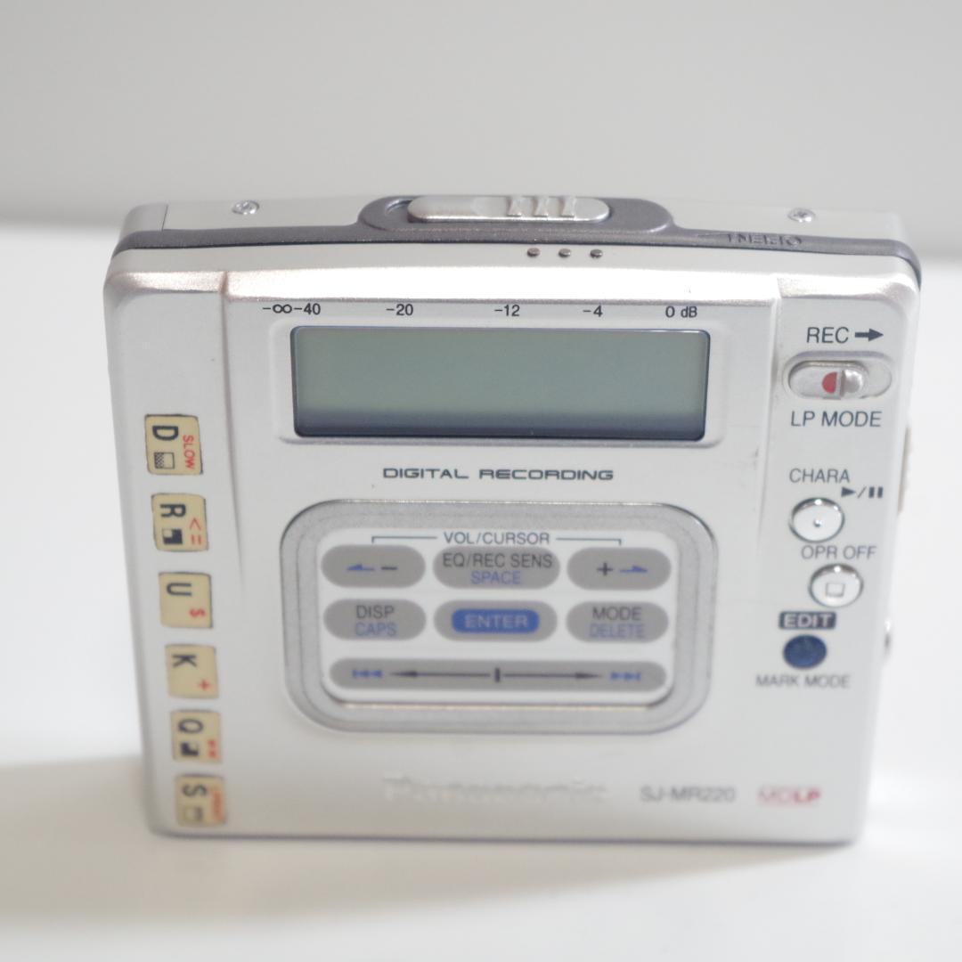 A4897 Panasonic SJ-MR220 ポータブルMDレコーダー - メルカリ