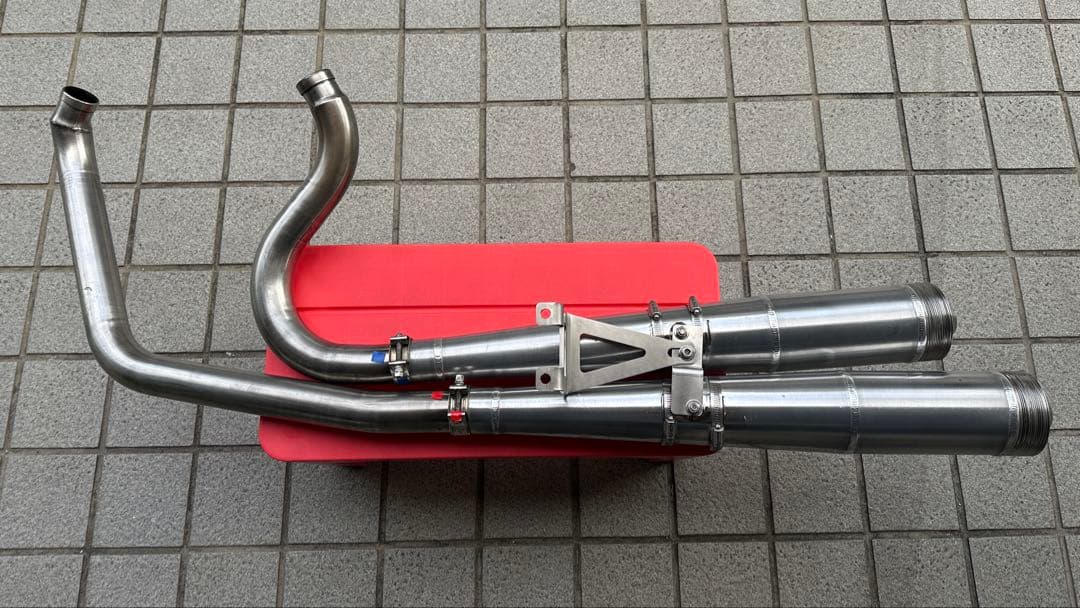 hotdock ハーレー FLST ホットドッグサイドワインダーマフラー - メルカリ